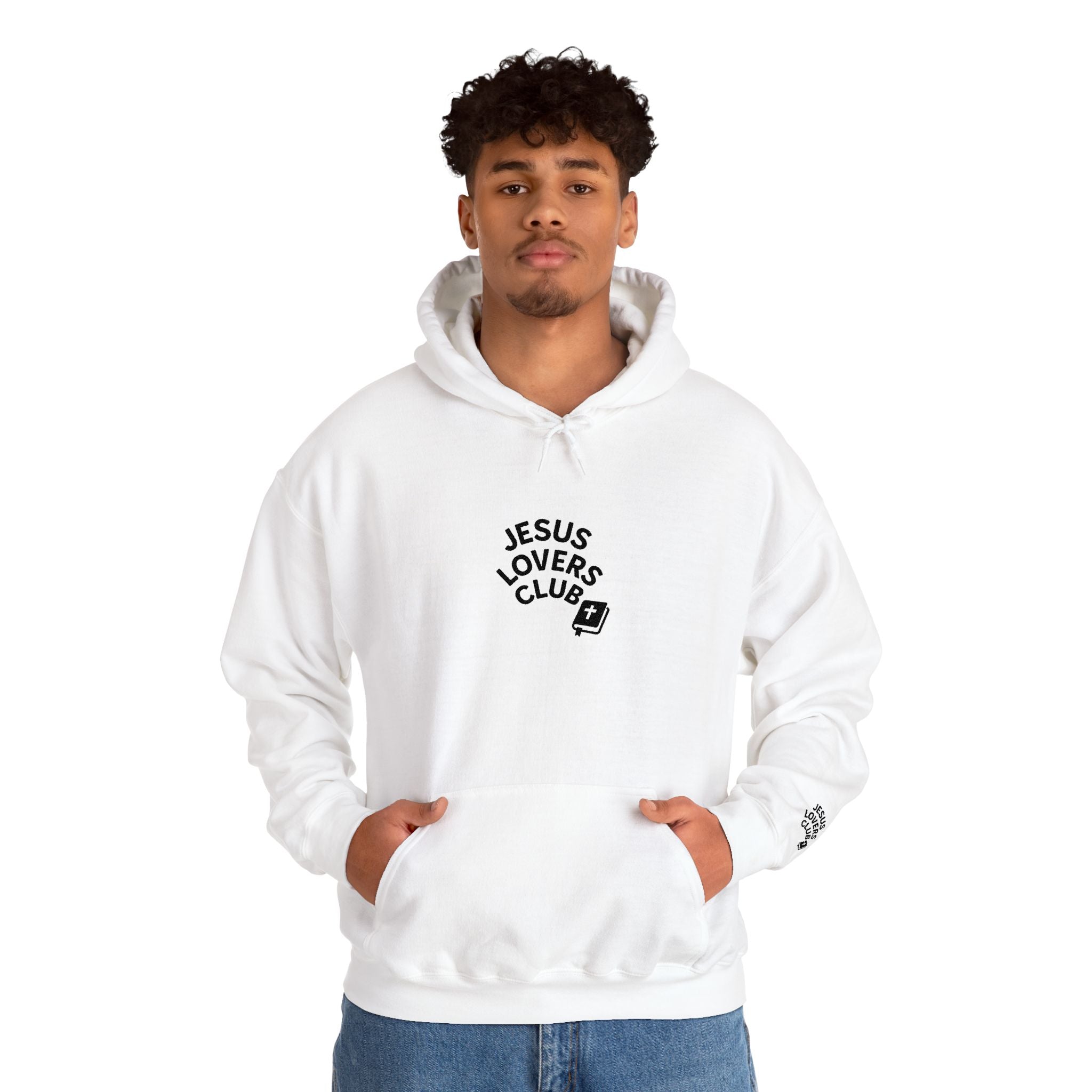 Jesus Lovers Club Embroidered Hoodie