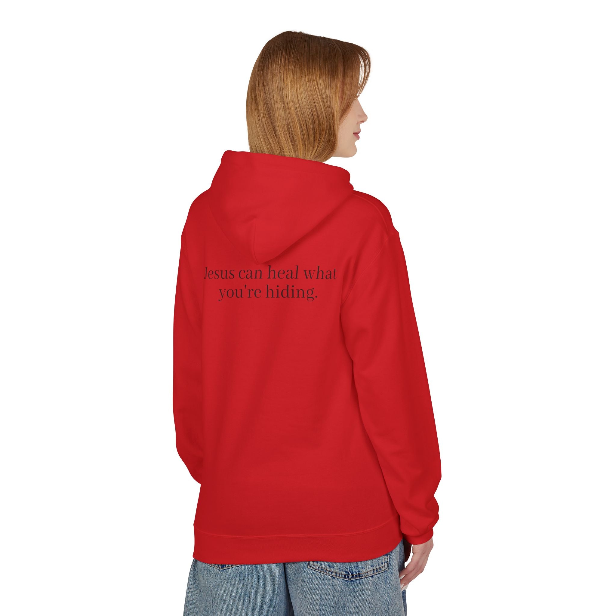Jesus Can Heal What You're Hiding Unisex Hoodie