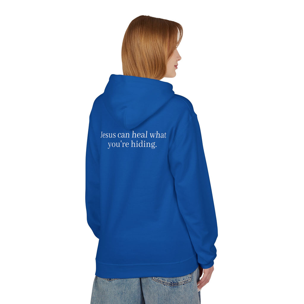 Jesus Can Heal What You're Hiding Unisex Hoodie
