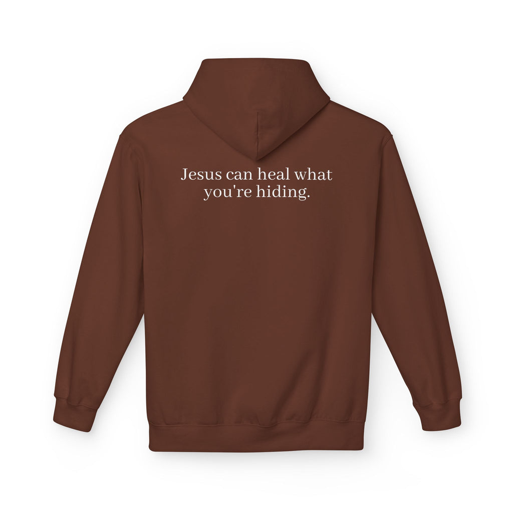 Jesus Can Heal What You're Hiding Unisex Hoodie