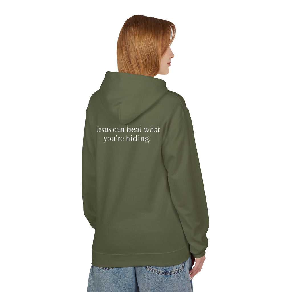 Jesus Can Heal What You're Hiding Unisex Hoodie