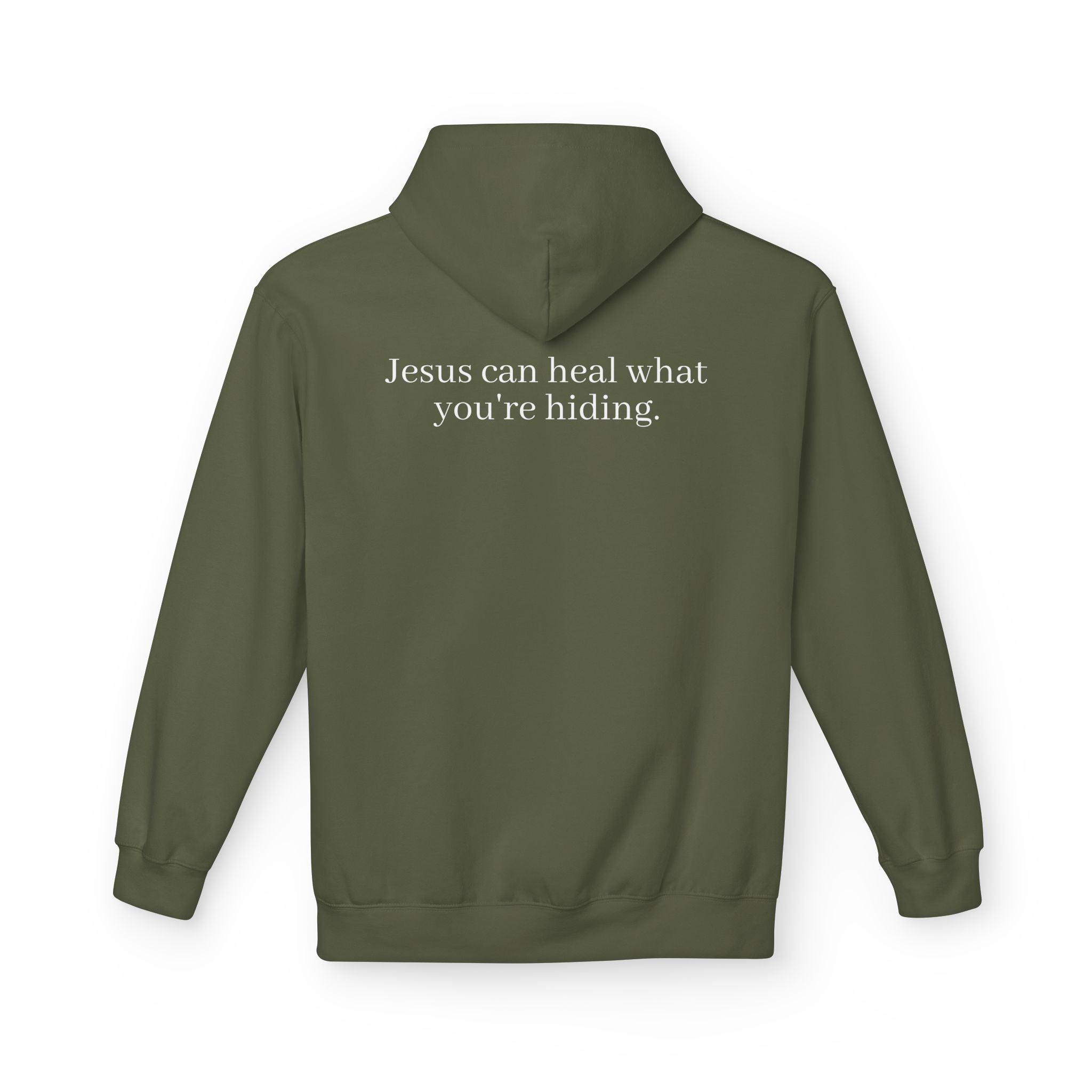 Jesus Can Heal What You're Hiding Unisex Hoodie