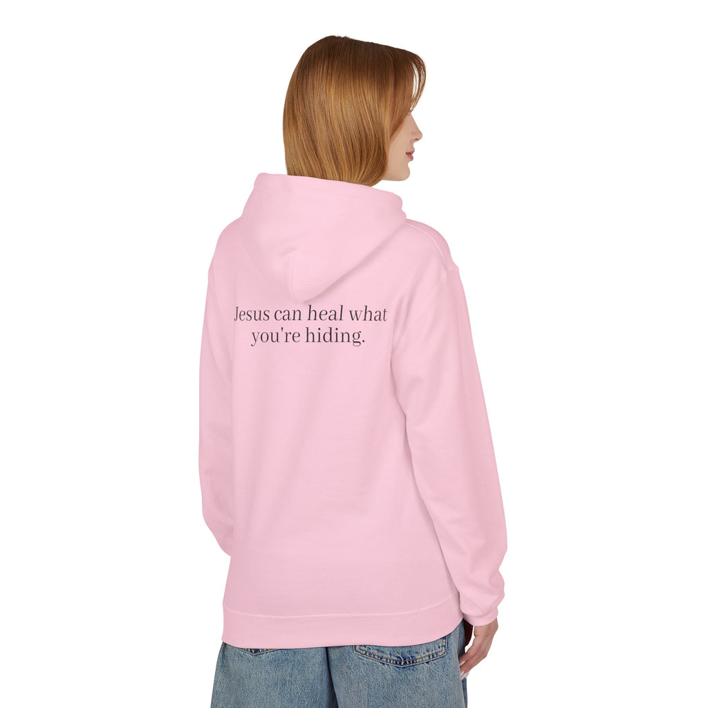 Jesus Can Heal What You're Hiding Unisex Hoodie