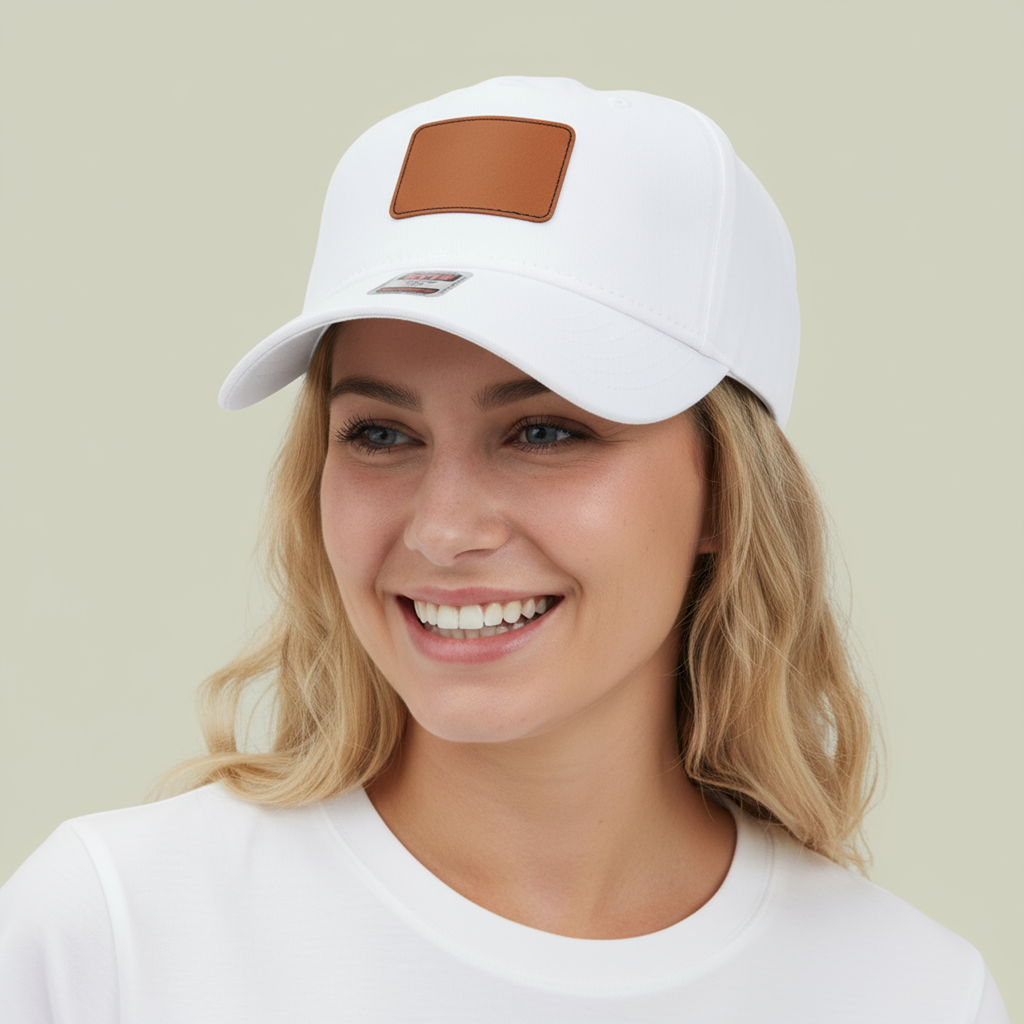 Follow Jesus Leather Patch Baseball Cap