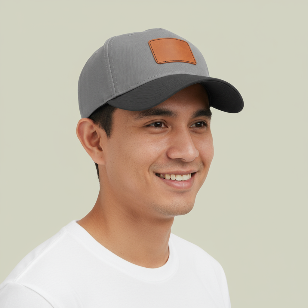 Follow Jesus Leather Patch Baseball Cap