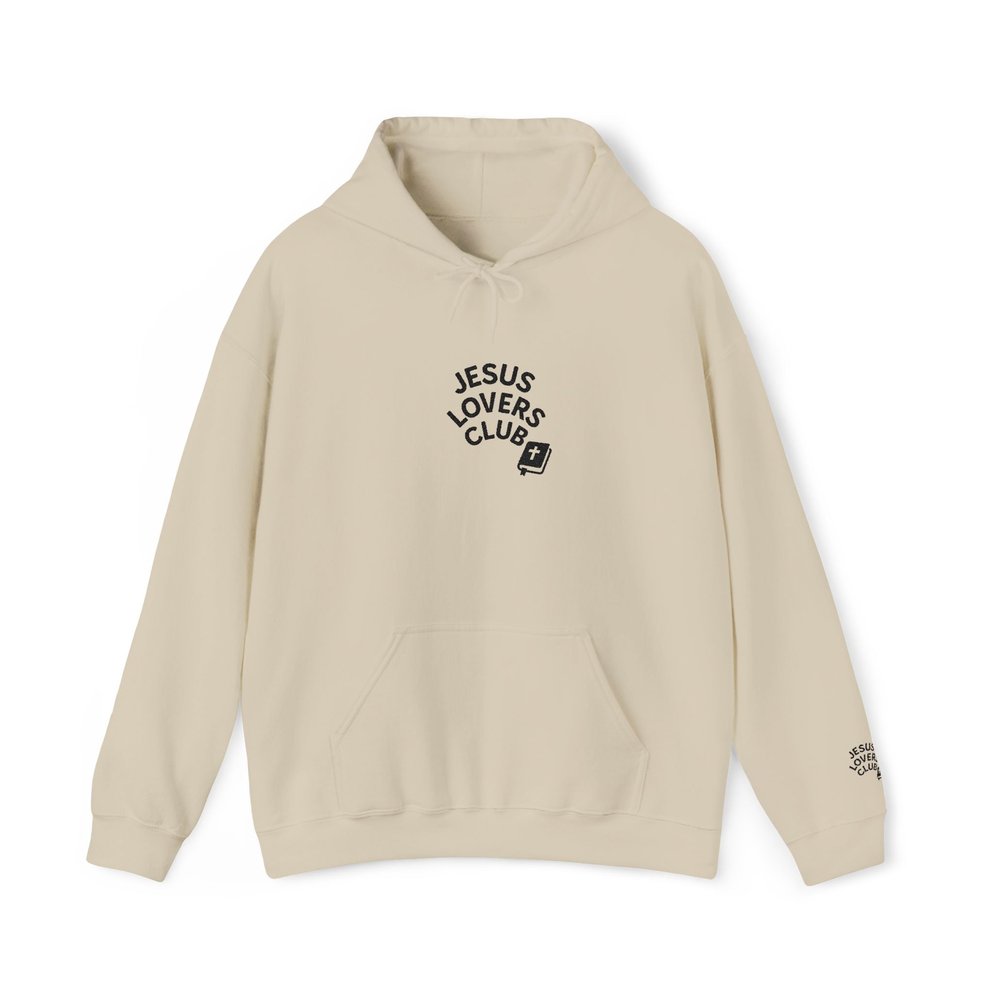 Jesus Lovers Club Embroidered Hoodie