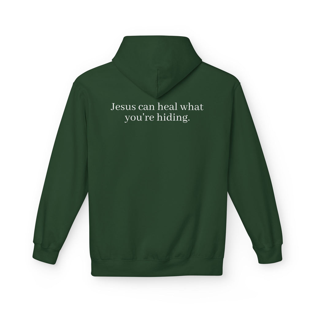 Jesus Can Heal What You're Hiding Unisex Hoodie