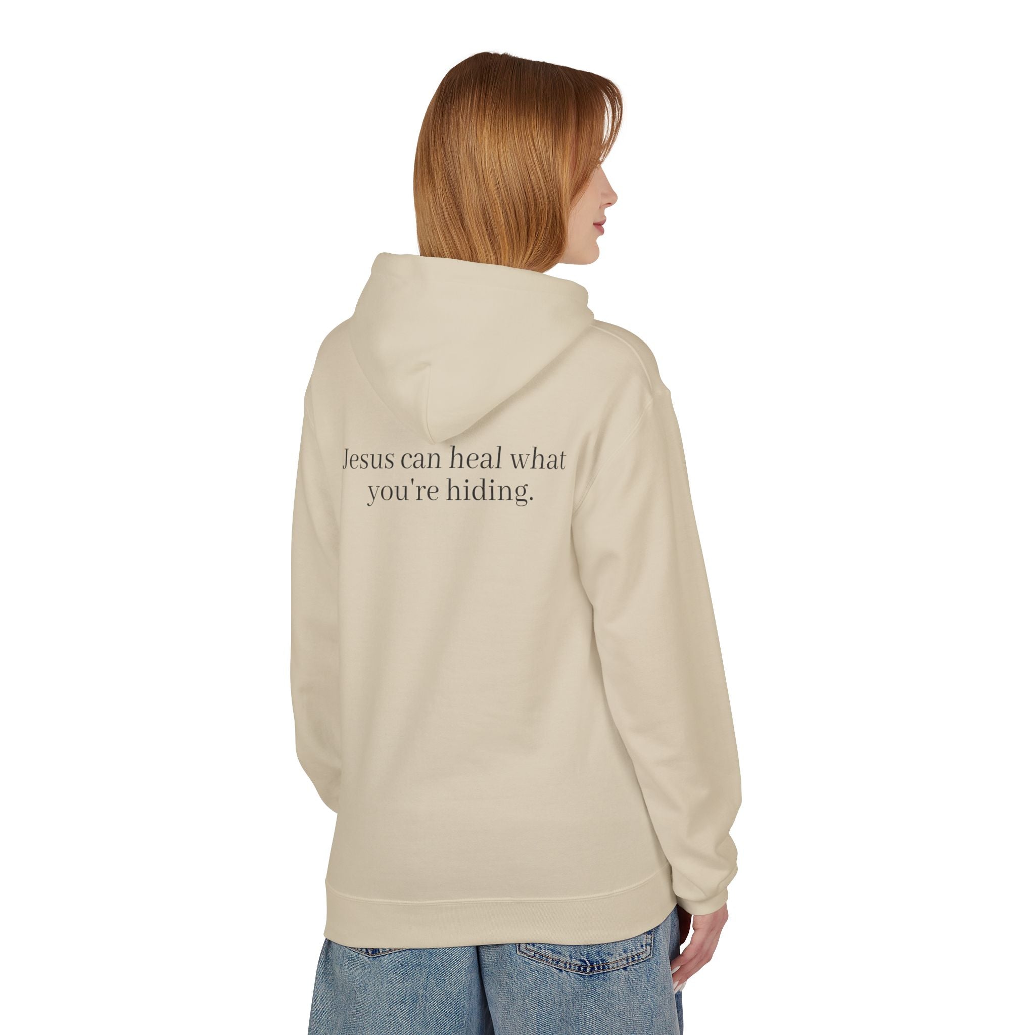 Jesus Can Heal What You're Hiding Unisex Hoodie