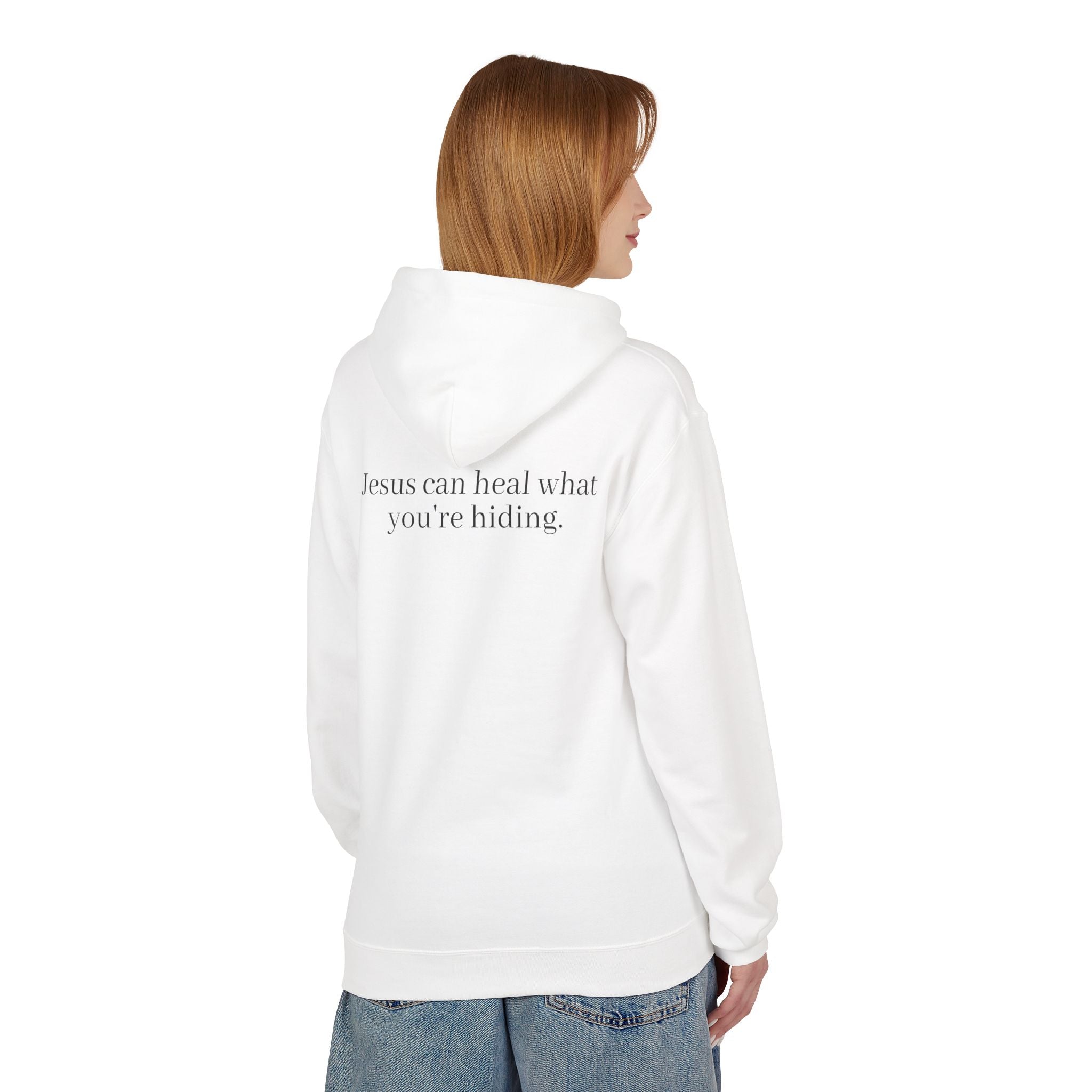 Jesus Can Heal What You're Hiding Unisex Hoodie